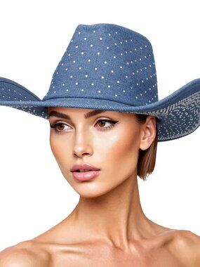 Denim Diva: The Rhinestone Rodeo Queen Hat